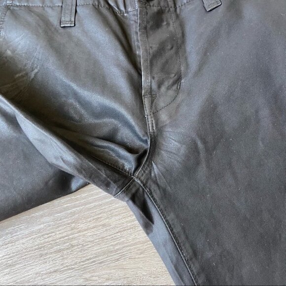 J Brand Inez Coated Slim Fit Cropped Pants Button Fly - Picture 11 of 14